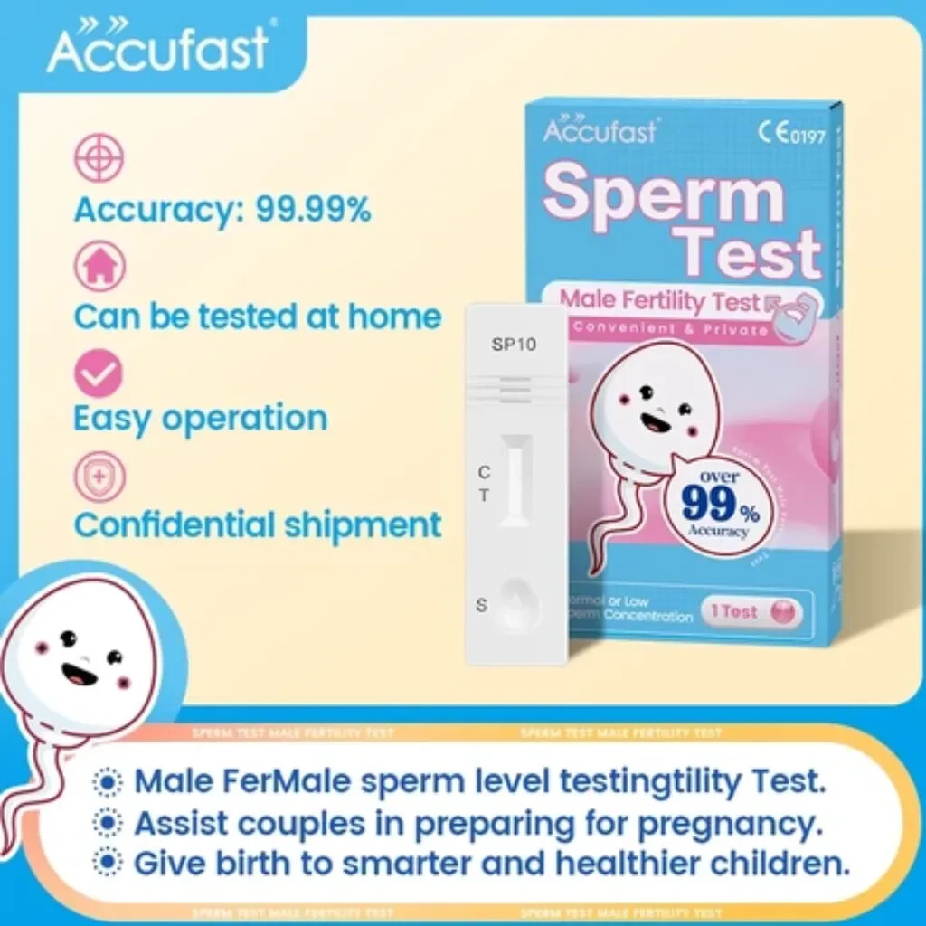 ACCUFAST Sperm Male Fertility Test Kit Pregnancy prep. Accuracy 99.99% Count
