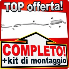 Scarico Completo per PEUGEOT 206 CC 1.6 16V AUTOMAT 2000-2005 +Tubo Marmitta