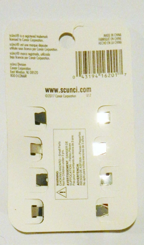 Scunci 1620-A Effortless Beauty Medium Hair Clippies 4 Count 3Pack (12 total) - Image 2 of 2