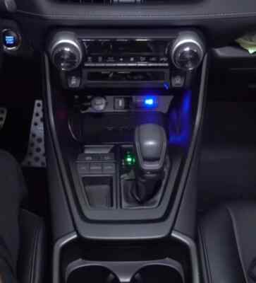 Für toyota rav4 2012-2015 autozubehör mattschwarz abs mitte gang schalttafel