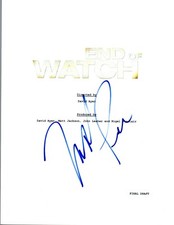 Michael Pena Signed Autographed END OF WATCH Movie Script COA VD