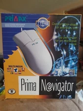 Vintage Primax Prima Navigator PS/2 Mouse NoS! Rare HTF! - A6