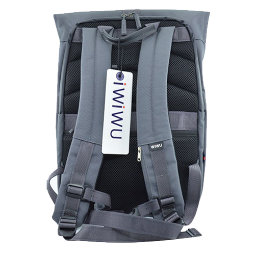 Roll Up Backpack Water-Resistant Unisex RollTop Bag Camouflage Blue - Picture 7 of 15