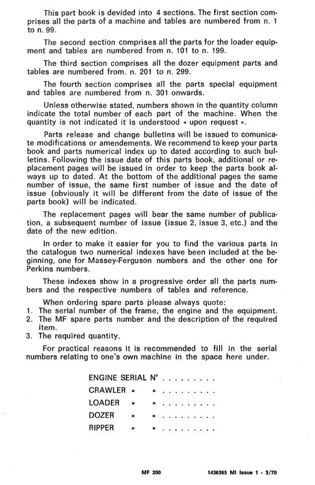 Massey Ferguson Crawler Dozer 200 Service Parts Manual 1436365M1 1970 ON CD - Image 3 of 4