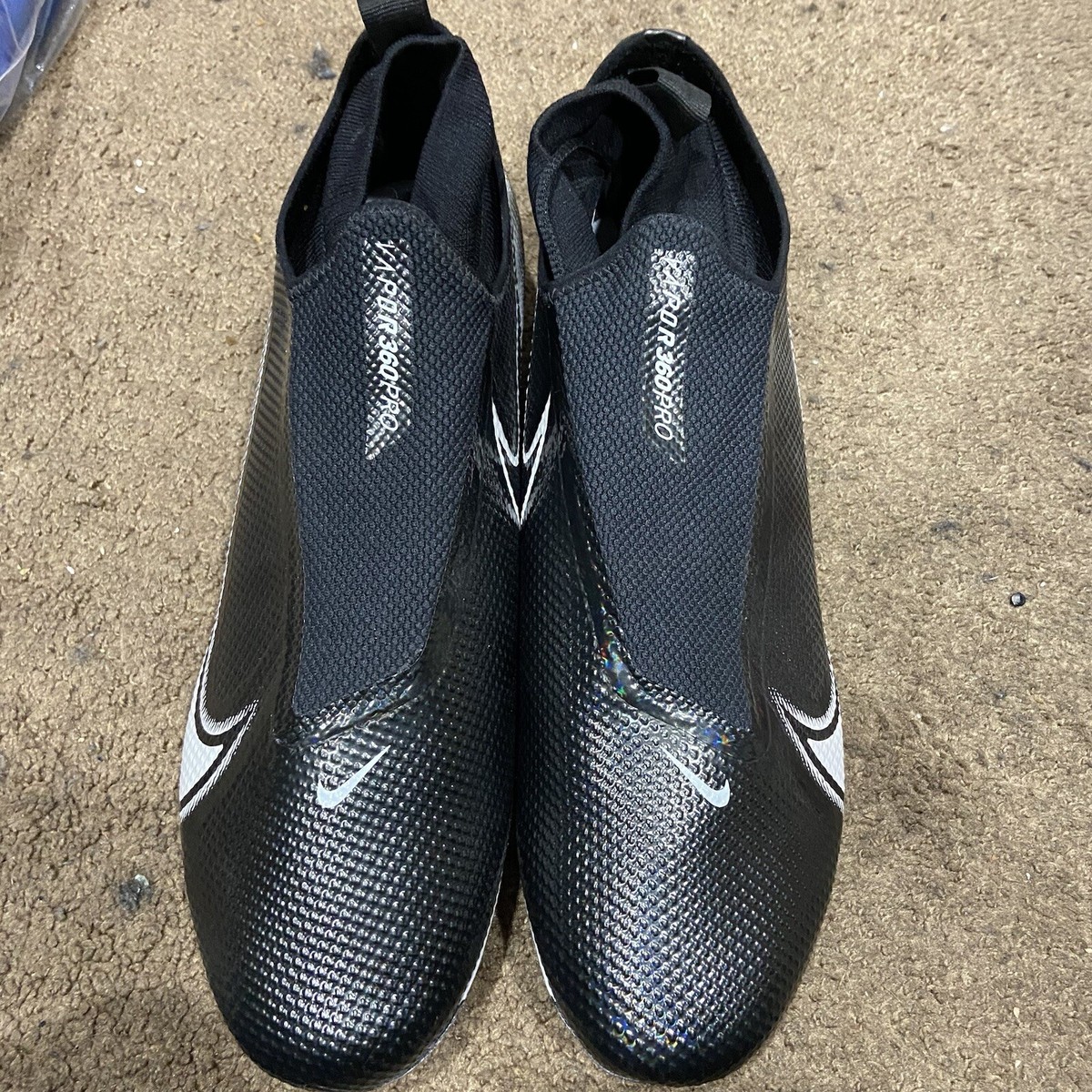 Nike Vapor Edge Pro 360 Black Football Cleats AO8277-001 Iridescent Ghost Nike Vapor Edge Pro 360 Black Football Cleats AO8277-001  main image 2
