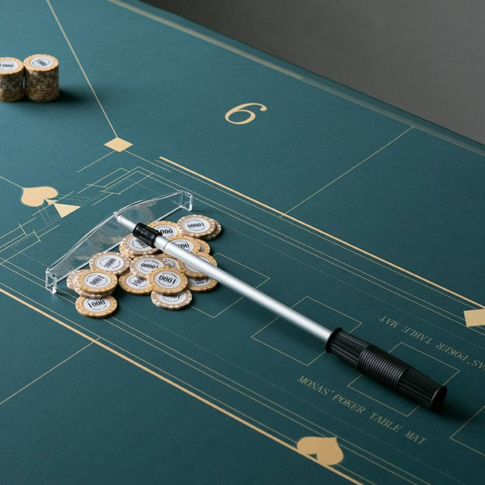 Deluxe Telescopic Roulette Poker Chip Rake Poker Chip Push Chips Harrow Collect eBay