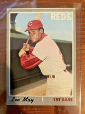 1970 Topps Baseball Card #225 Lee May MINT