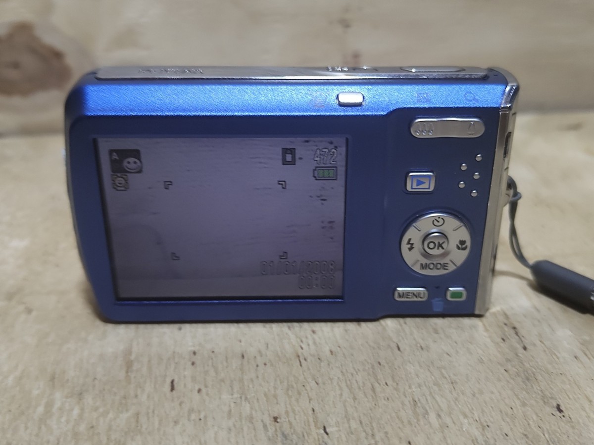 Pentax Digital Camera Optio M60 10.0MP BLue Tested | eBay