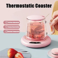 Smart USB Coffee Mug Warmer Tea Milk Cup Heater Pad Heating Plate Office Home UK