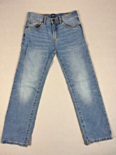 Gap Kids Stretch Straight Jeans Boys Size 8 Regular Medium Wash Blue Denim