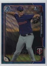 2015 Bowman Chrome Prospects Blue Wave Refractor Aaron Slegers #BCP105 05up