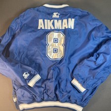Vintage 1990s Dallas Cowboys Troy Aikman Starter Pull Over Jacket XL