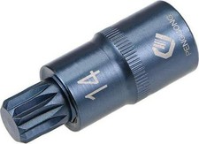 1/2 Drive x M14 (14mm) Triple Square Spline Bit Socket, S2 Steel Bits, CR-V 2