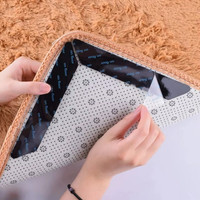 8 X RUG CARPET MAT GRIPPERS RUGGIES NON SLIP SKID REUSABLE WASHABLE GRIPS