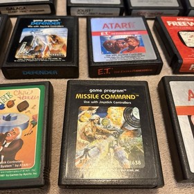 Atari 7800 Prosystem Console Controllers Games Charger Bundle UNTESTED FOR PARTS