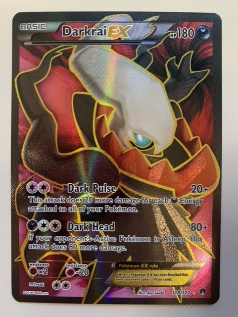 Darkrai EX Full Art Ultra Rare XY BREAKpoint 118/122 Pokemon TCG NM