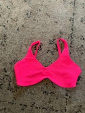 Tiger Friday Red Ribbed Bralette Bra Top Girl Size XL NWOT