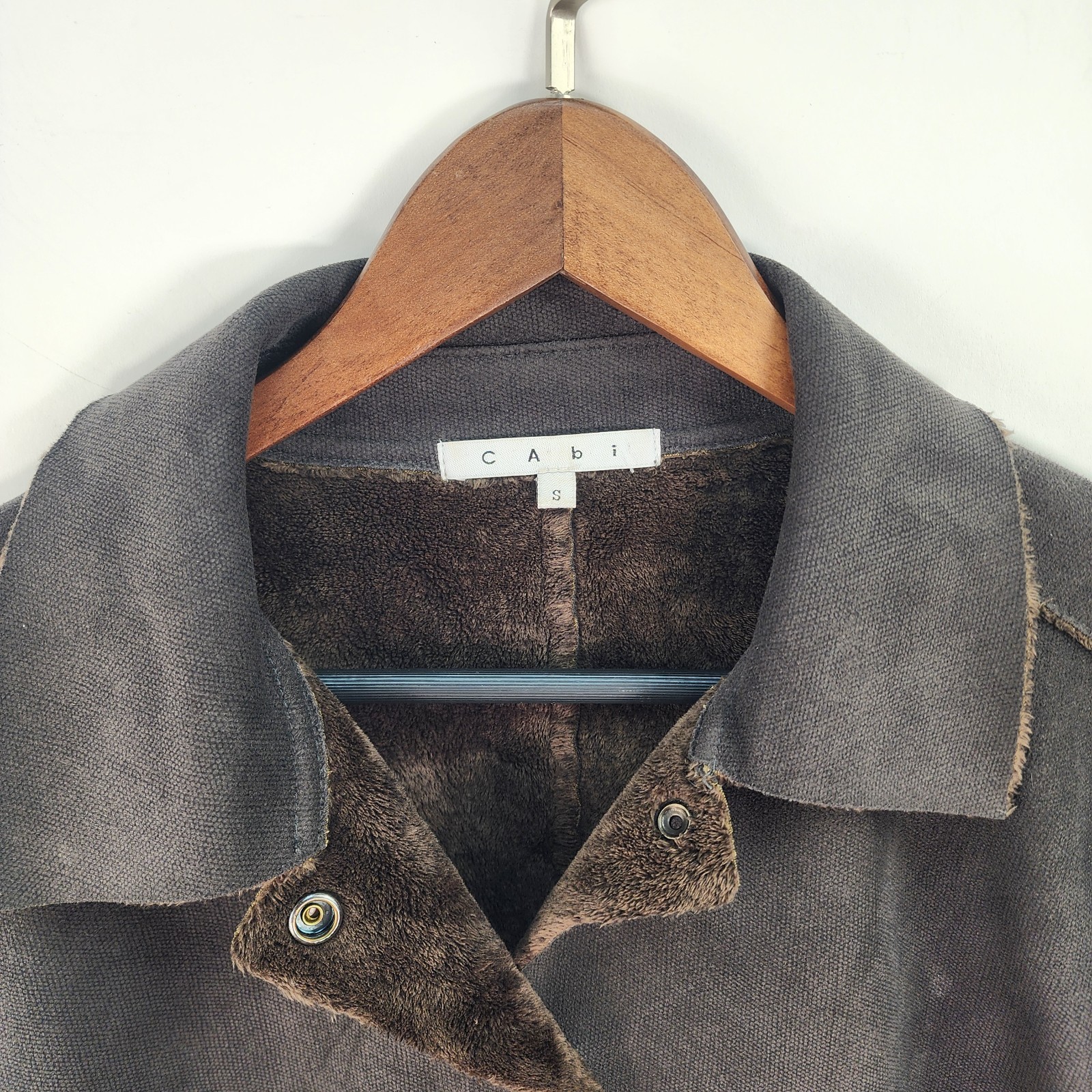 CABI Faux Microsuede Shearling Patchwork Jacket W… - image 3