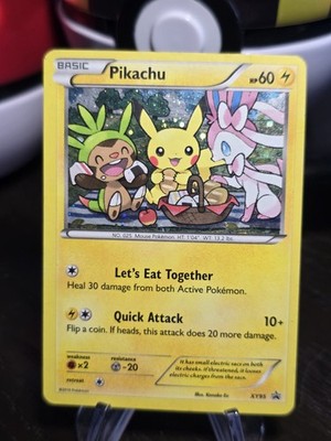 Pokémon TCG Pikachu XY95 XY Black Star Promo Holo Card MP