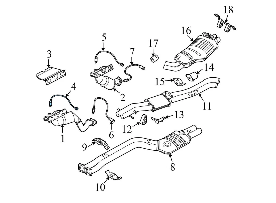 2001-2003 BMW 330I - O2 / Oxygen Sensor 1742050 - Image 3 of 4