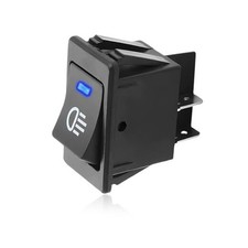 Fog Light Toggle Rocker Switch, 12V 35A 4 Pin SPST ON Off LED Fog Light Blue
