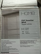 Argos White Pvc Venetian Blind 90x 160cm