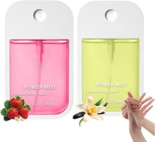 Siyinzu 2PCS Hydrating Hand Sanitize Spray,Travel Mini Mist, Strawberry/Vanilla