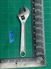Vintage 8" No. 1536 Stanley Handyman Forged Alloy Adjustable Wrench, Made In USA