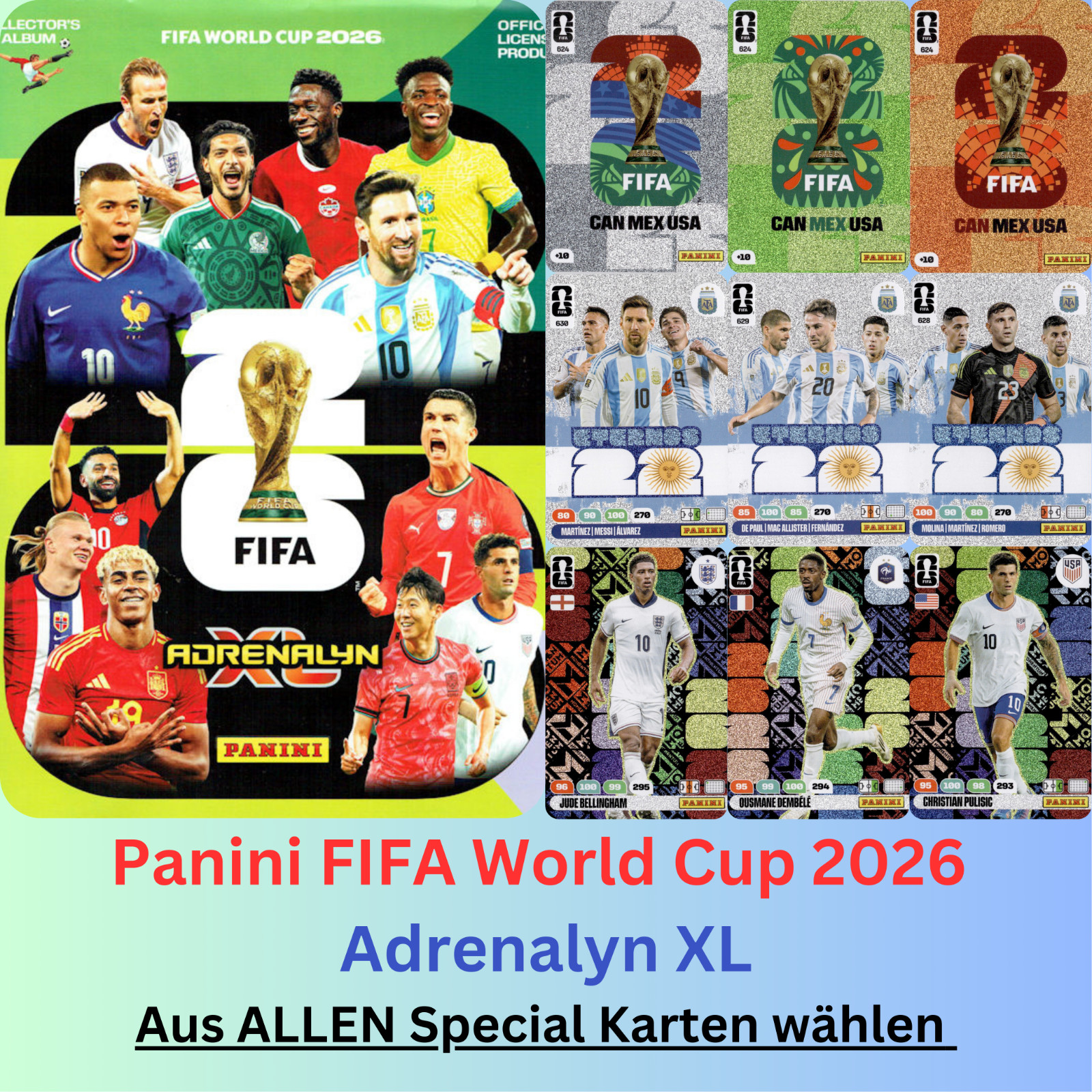 Panini Adrenalyn XL FIFA World Cup 2026 - TARJETAS ESPECIALES / TARJETAS ESPECIALES a elegir