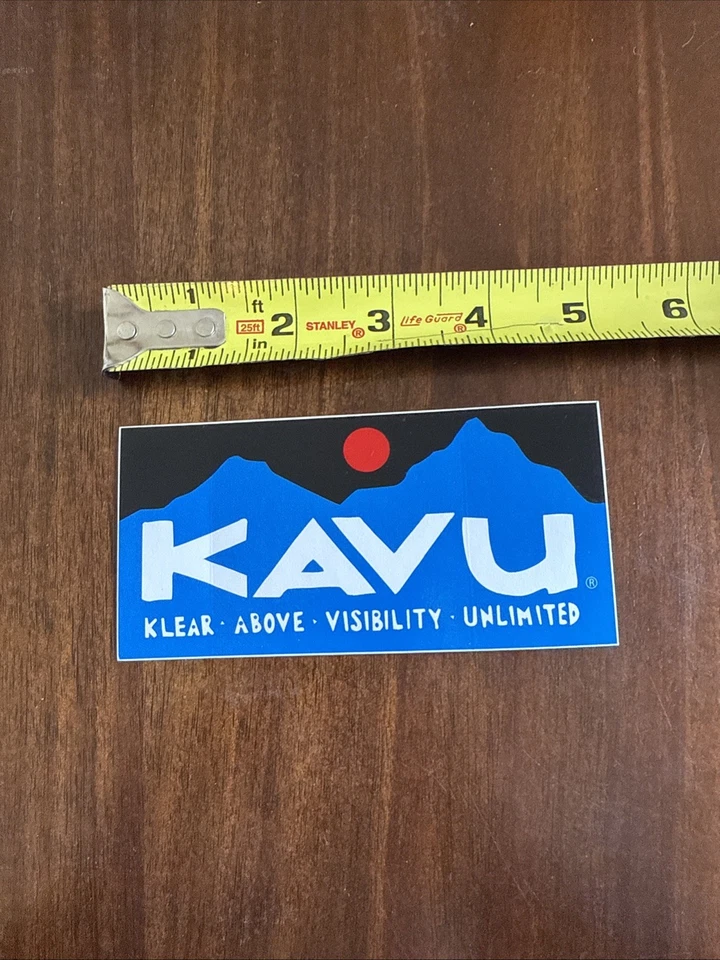Kavu Klear Above Visibility Unlimited Logo Mountain Clothing Sticker/Decal
