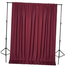 10x7 FT Burgundy Backdrop Curtains for Parties, Photography Backdrop Drapes