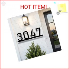 House Numbers for Outside, Personalized Metal House Number Sign, Modern Metal Ad