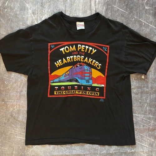 Tom Petty And The Heartbreakers Great Wide Open 1990s vintage concert t-shirt, vintage, size XL, single stitch, B+ condition