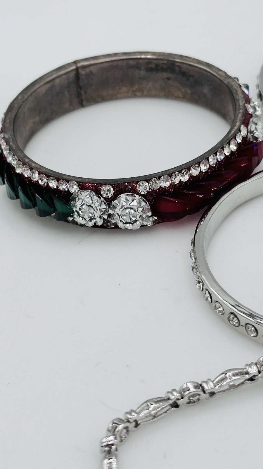 Romantic Crystal Bracelet Stack Set – Silver, Blu… - image 4