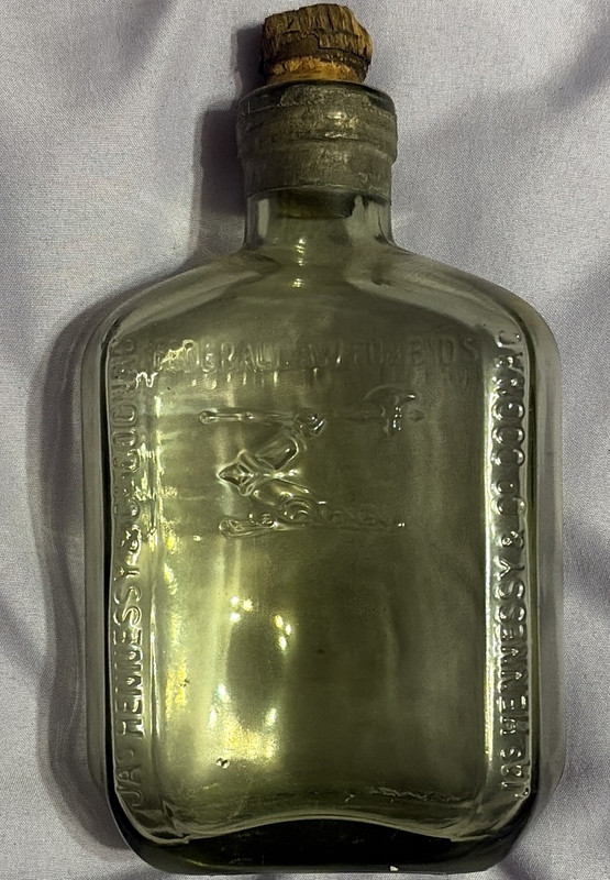 Hennessy 30 ml Clear Glass Liquor Bottle Miniature with Cork Stopper