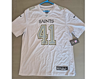 New Alvin Kamara New Orleans Saints Nike Gray Atmosphere Jersey Men s Large NWT
