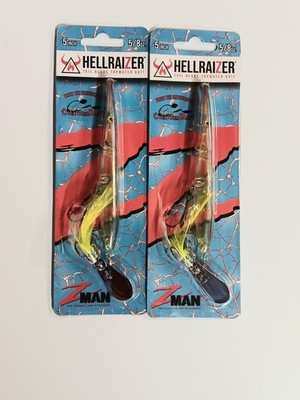 2  Z Man Hellraizer 5''  5/8 oz. Chartreuse Shad 
