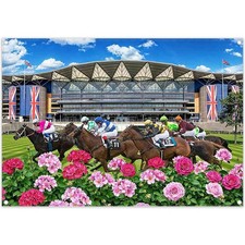 Luminora 7x5ft Horse Racing Event Grand National Racers Backdrop 7x5 ft