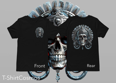 Aztec Stone Skull Dia De Los Muertos Shirts Sugar skull day of the Dead t-shirts