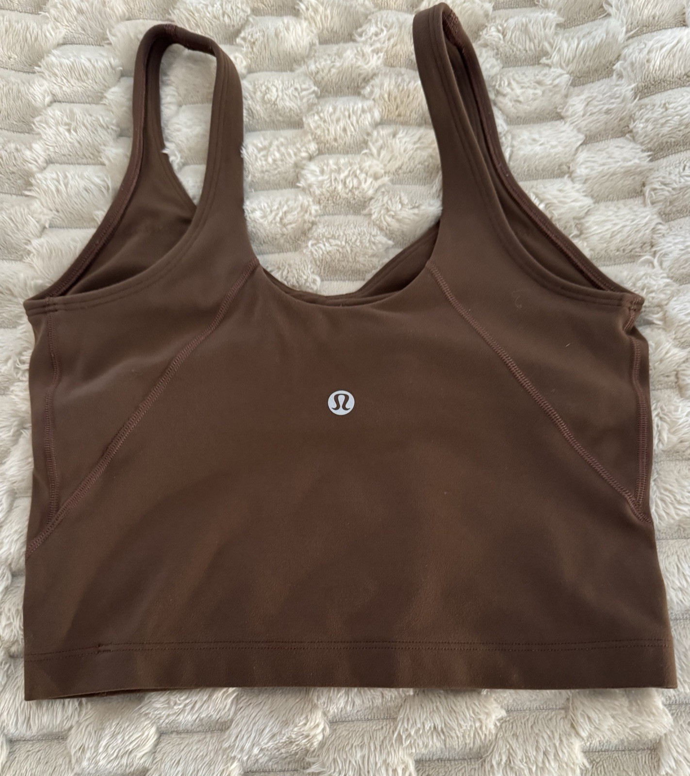 Lululemon Java Brown Align Cropped Tank Top Size 2 - image 3