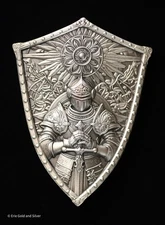 2024 South Korea Crusaders Shield Stacker 2 oz Silver in Plastic Capsule