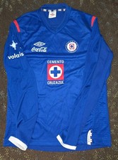 Cruz Azul Umbro Long Sleeve Soccer Jersey Large Mexico 2012-13