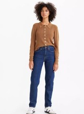  70 NWT Levi 80s Mom Jeans High Waisted Blue Size 31