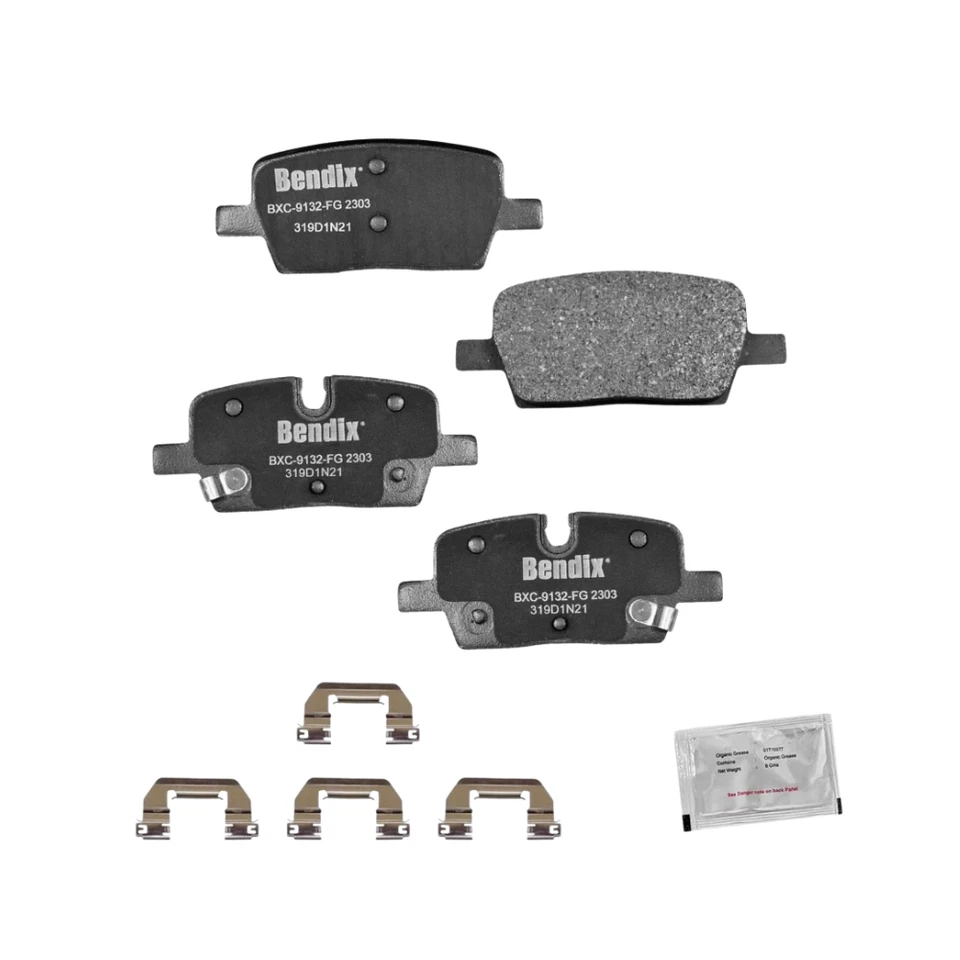Bendix CFC2303 陶瓷后刹车片适用于别克凯迪拉克雪佛兰 GMC 型号 — 第 2/4 张图片