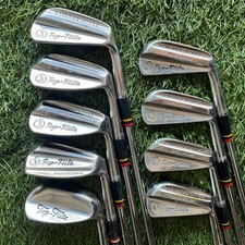 Vintage Spalding Top Flite Iron Set Synchro Dyned Pro Model 2-Sw No 6i Leather