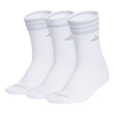 Adidas 3 Pack Womens Cushioned Crew Socks - Climacool Arch Compression - Sz 5-10