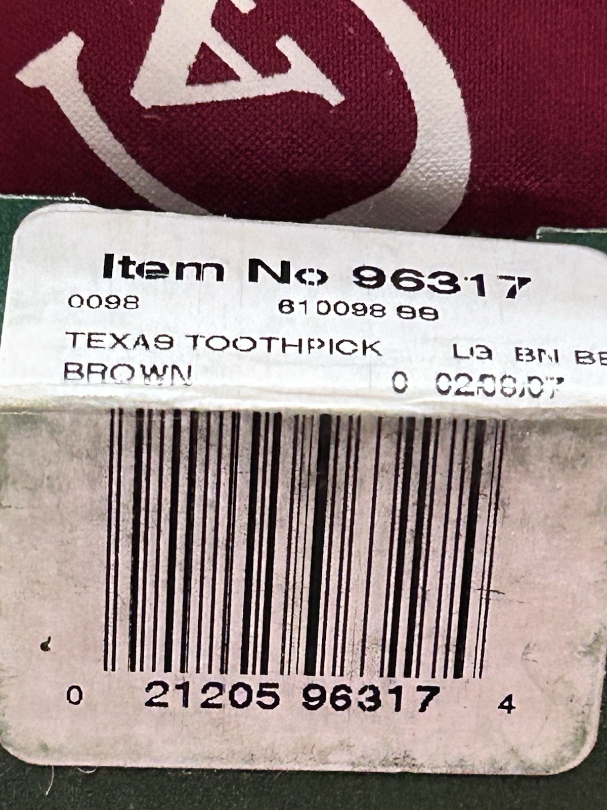 2007 CASE XX 610098 SS Large Texas Toothpick 1st Run Jigged Bone Brown 96317