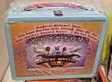 The Beatles Magical Mystery Tour Light Blue Metal Lunchbox 1999 Apple NEW