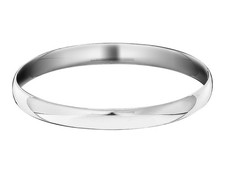 Slip On Bangle Bracelet in Sterling Silver 7.0mm