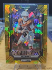 Arch Manning 2025 Prizm Draft Picks #22 New Recruits Gold Cracked Ice